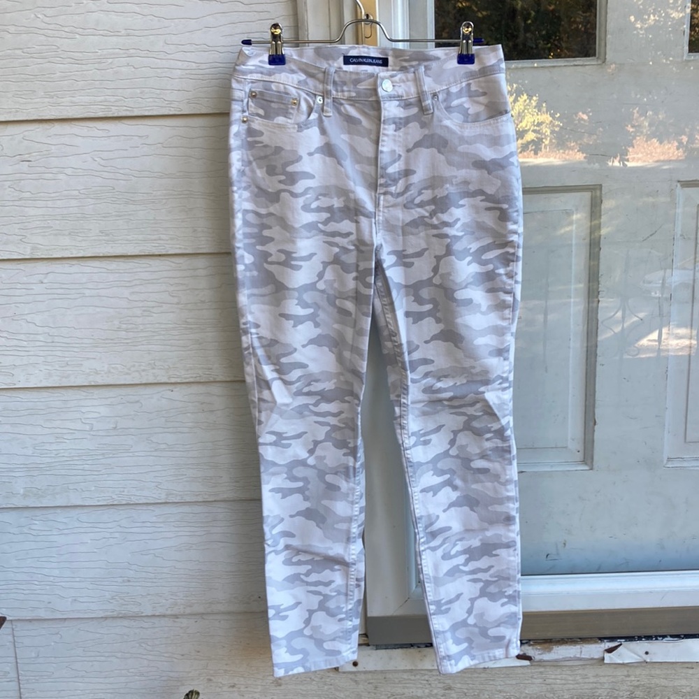 Calvin Klein Light Grey Camo Jeans